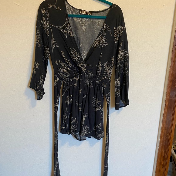 Navy Dandelion Romper by Audrey 3+1 - Picture 3 of 6